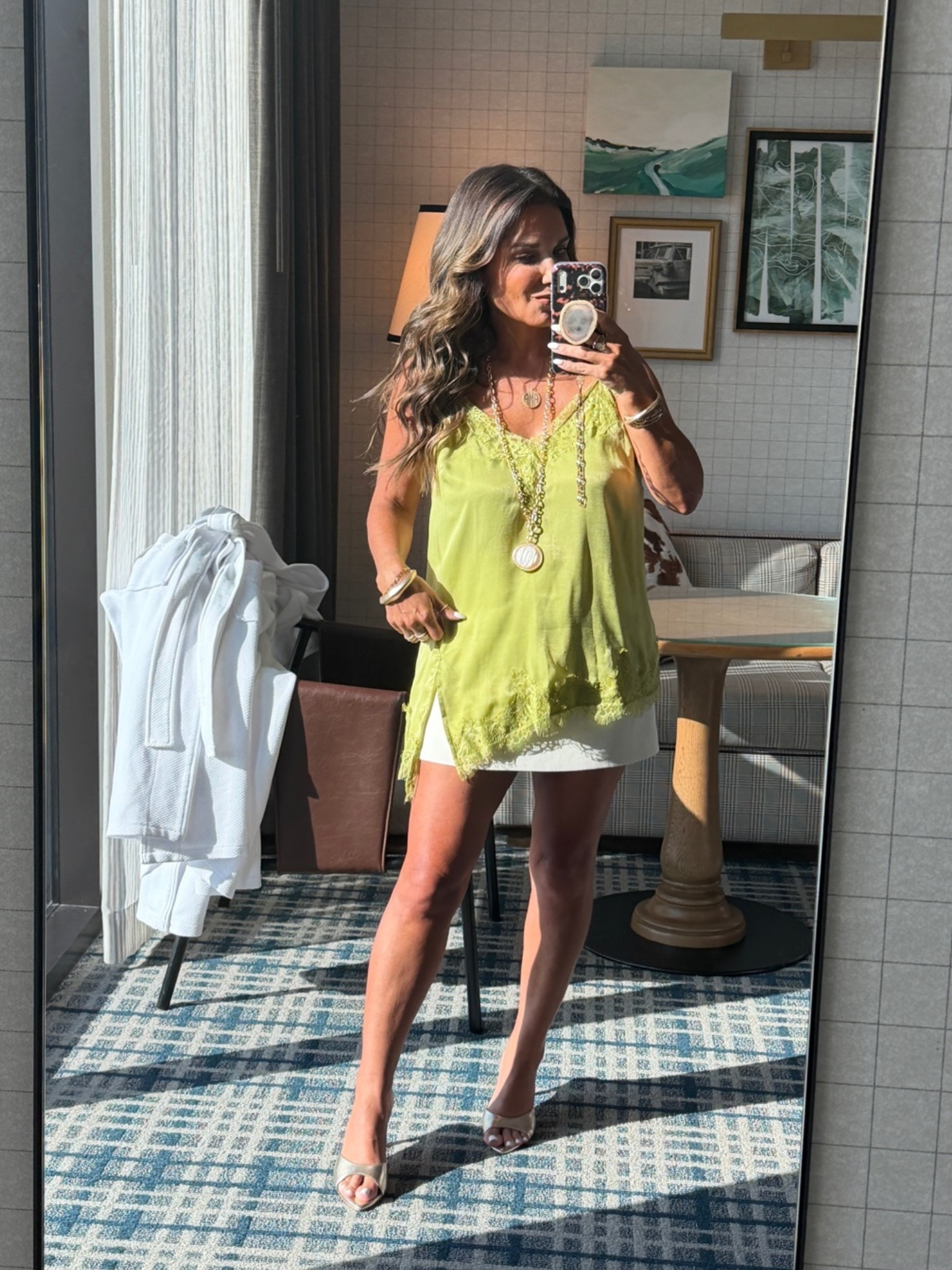 LTKCon DAY 1 ✈️✨ dinner fit!! 
Wearing size medium petite in tank from Old Navy & size medium in skort from Zara. 

#LTKCon #LTKCon2026  #Over40Style

#LTKgrwm #LTKootd #LTKCon