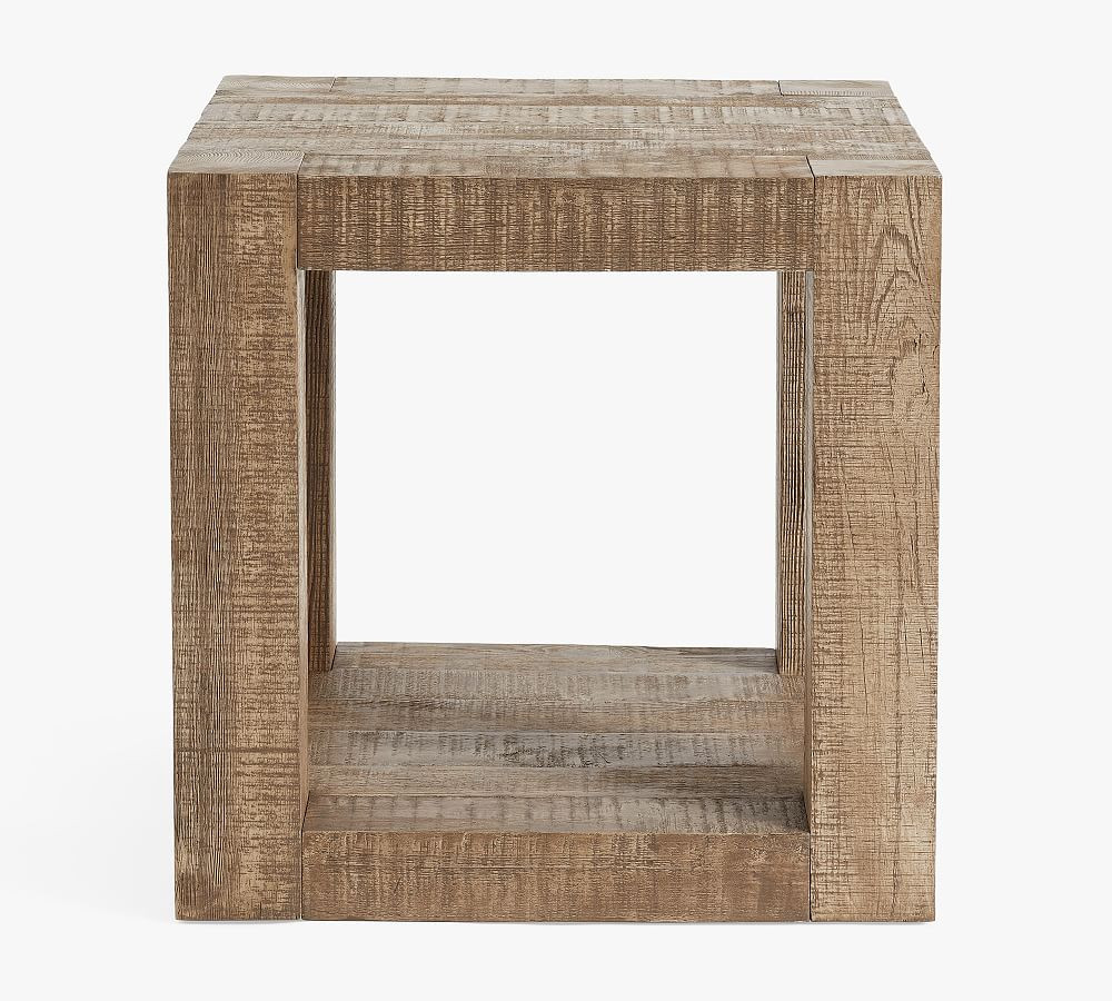 Palisades Rectangular Reclaimed Wood Side Table | Pottery Barn (US)