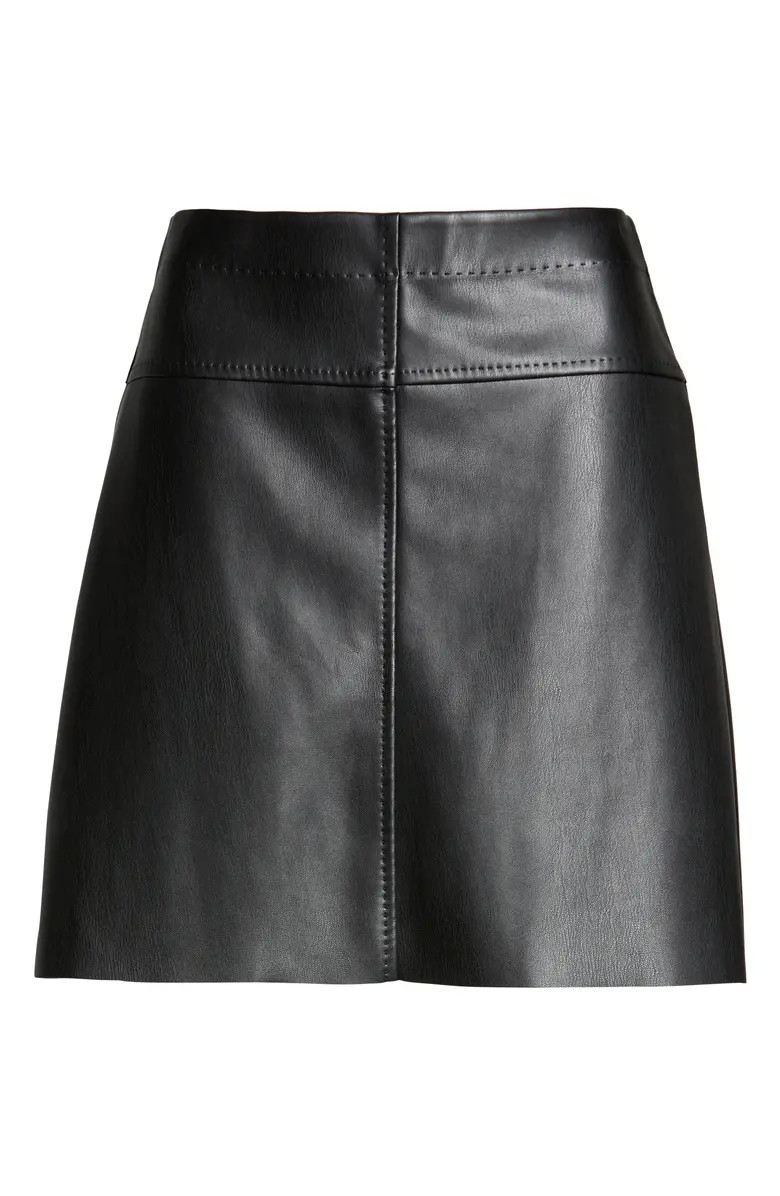 MAX STUDIO Faux Leather Miniskirt | Nordstromrack | Nordstrom Rack