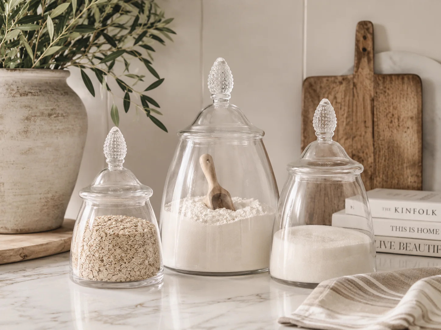 Bon Bon Jars with Heirloom Finial Lid | Cottage and Key
