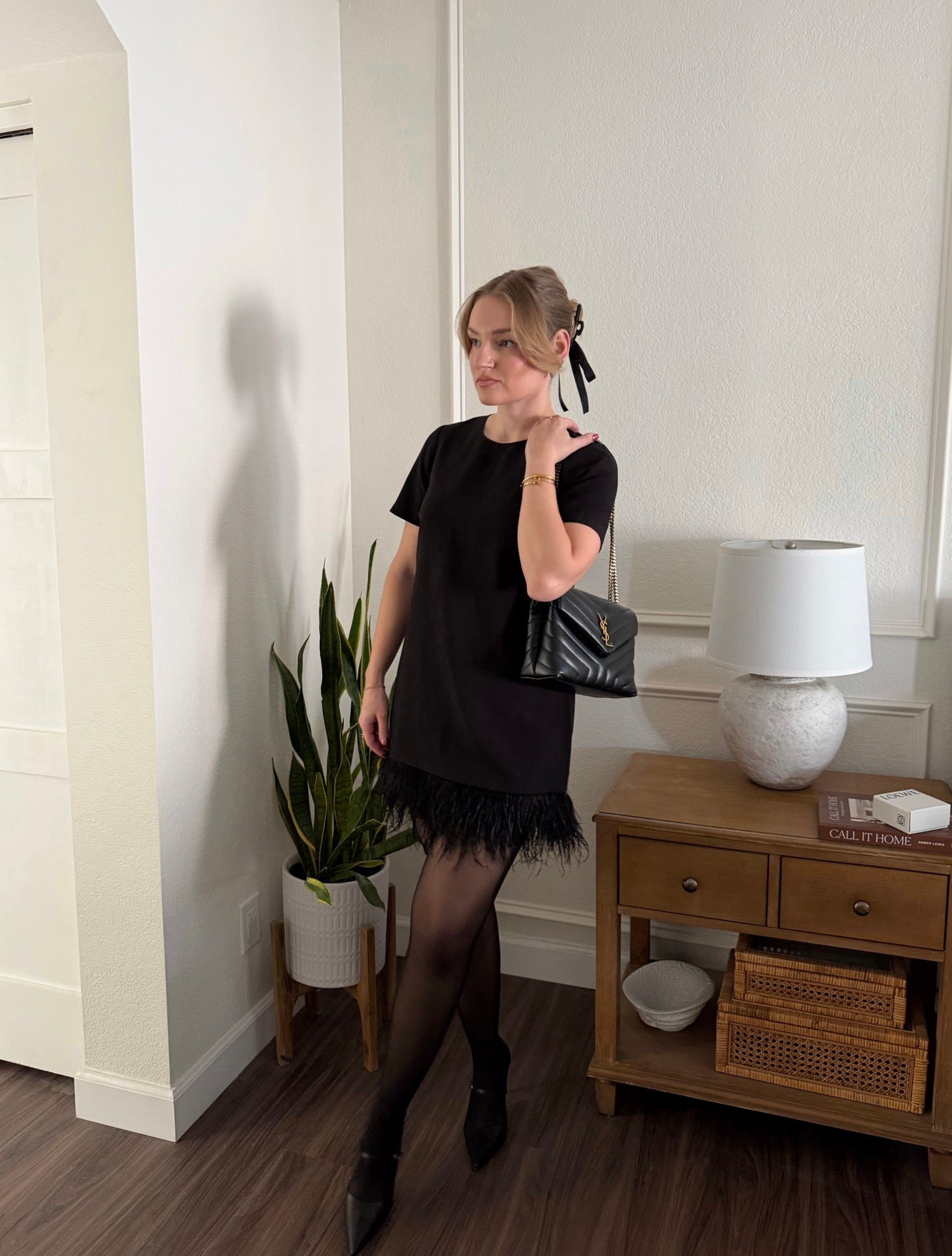 Black feather dress, holiday dress

#LTKHoliday