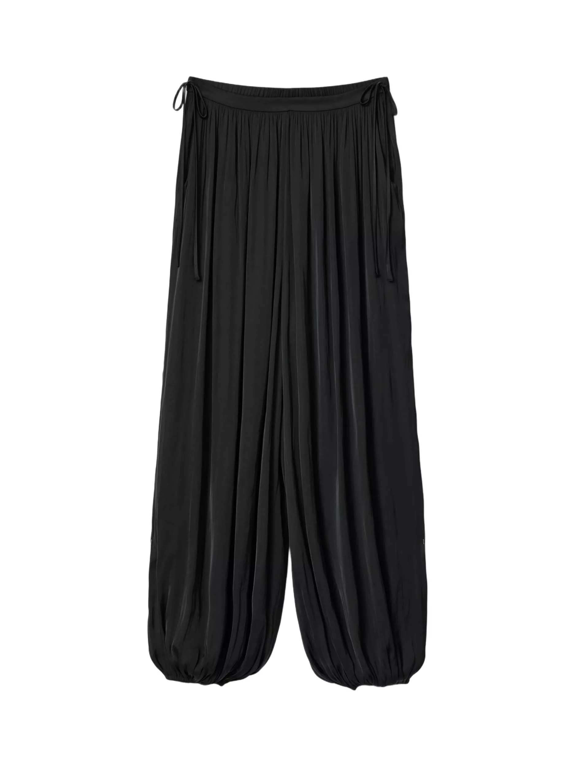 Eshe Baggy Fit Trousers, Black | John Lewis (UK)