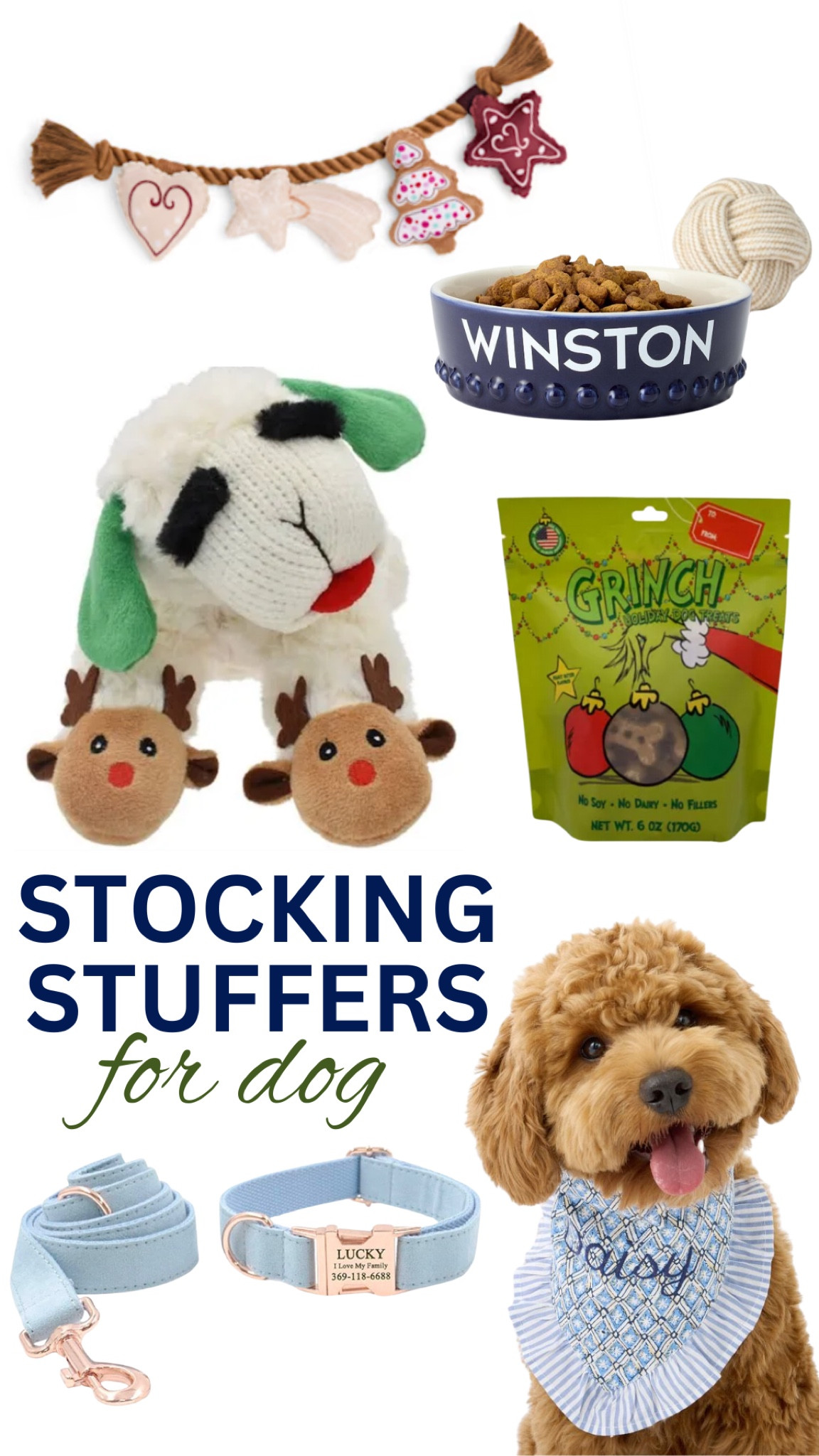 Stocking stuffers for your dog. Dog lammy toy. Custom dog bowl. Personalized collar. Monogrammed bandana. Christmas treats. Holiday cookie toy  

#LTKSeasonal #LTKHoliday #LTKGiftGuide