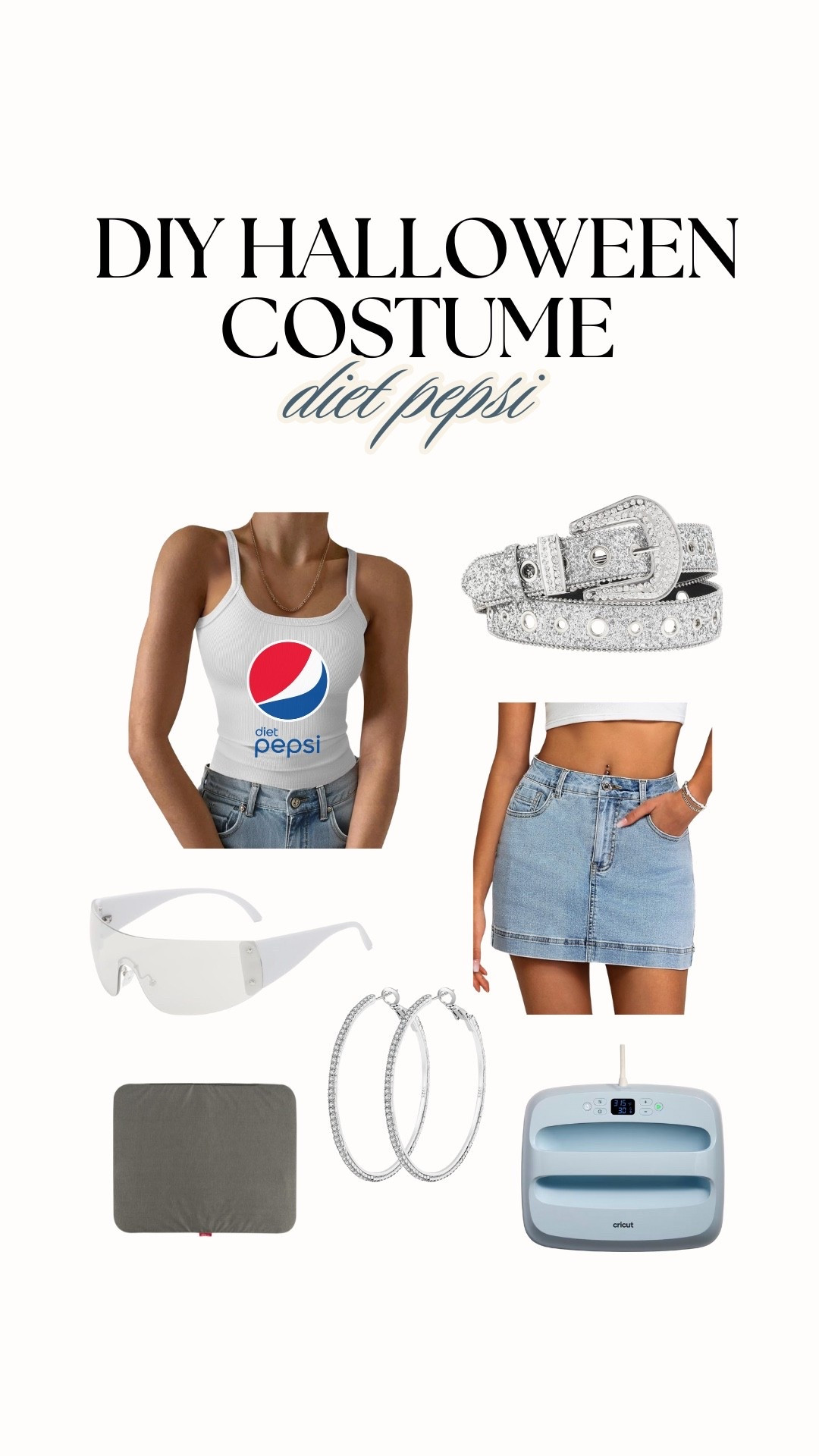 Diet Pepsi Halloween Costume! Make this DIY costume with your Cricut 🥤

#LTKU #LTKHalloween