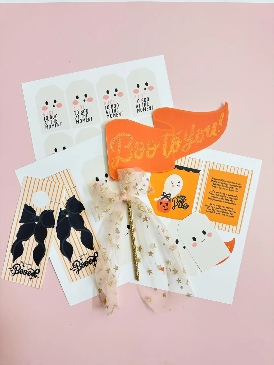 You've Been Booed Printable Tags, Halloween Pennant Flags and Tag, Boo Your Neighbor, Halloween N... | Etsy (US)