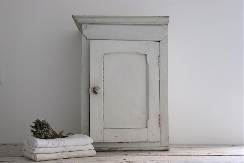 French chippy white wooden cabinet. | Etsy (US)