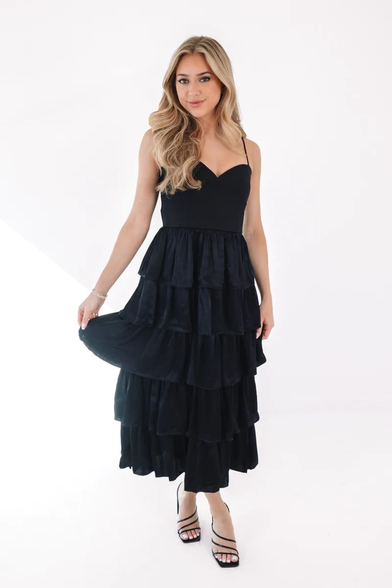 It's A Formality Midi Dress - Black | The Impeccable Pig