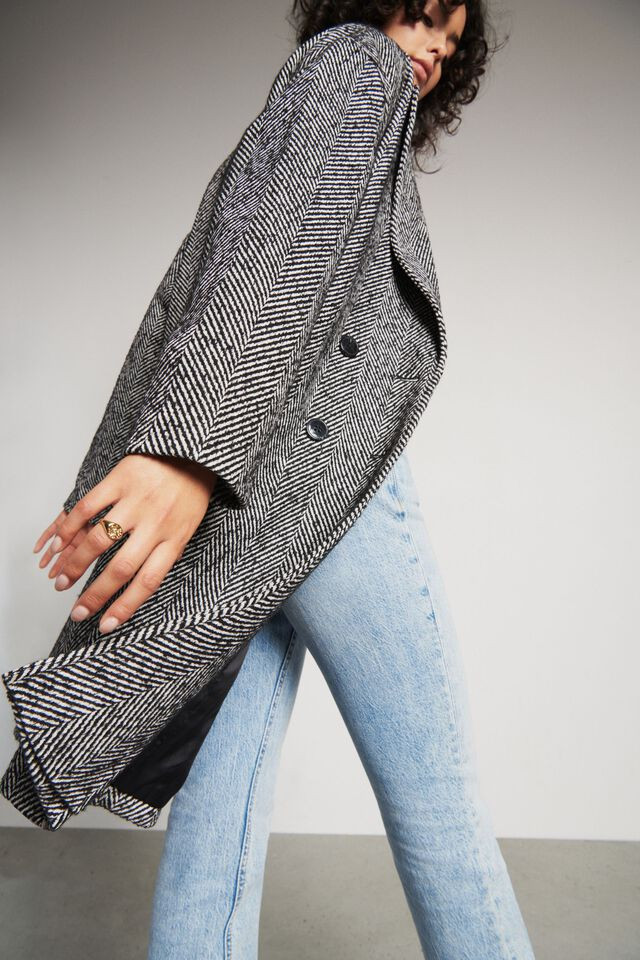 Balloon Sleeve Cocoon Coat | Dynamite Clothing