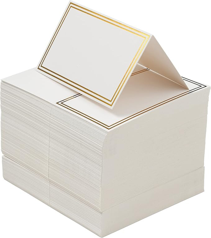 THE TWIDDLERS 200 Name Place Cards for Wedding Table Setting 3.5" x 2" Inch, White Blank Tent Nam... | Amazon (US)