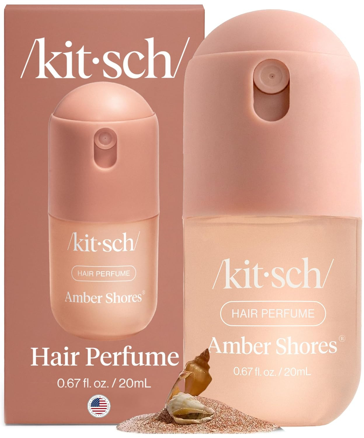 Kitsch Hair Perfume for Women – Hair Spray & Body Mist – Amber Shores, 20mL | Amazon (US)
