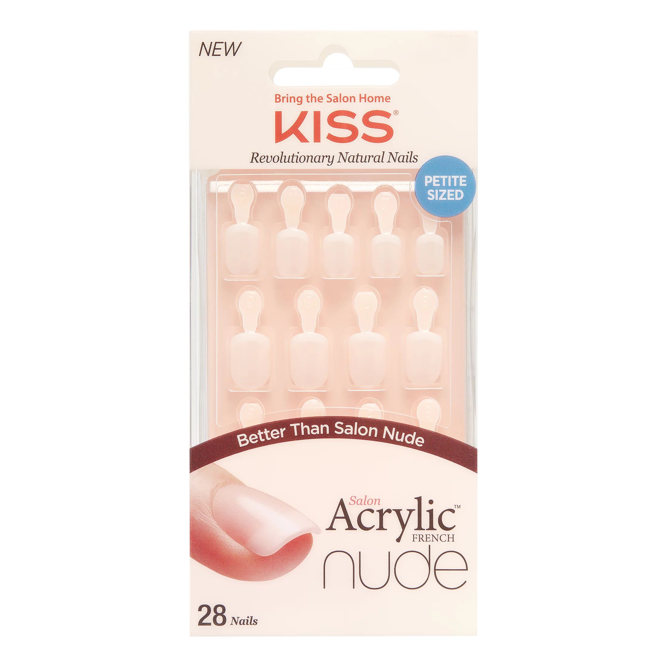 Kiss Salon Acrylic Nude French Nails - Holla Back | Walmart (US)