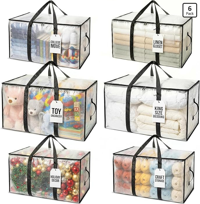 ClearSpace Oversized Moving Bags or Storage Bag \u2013 Large Moving Boxes with Backpack Straps, Z... | Amazon (US)
