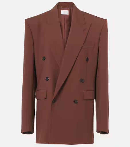 Double-breasted wool gabardine blazer | Mytheresa (UK)