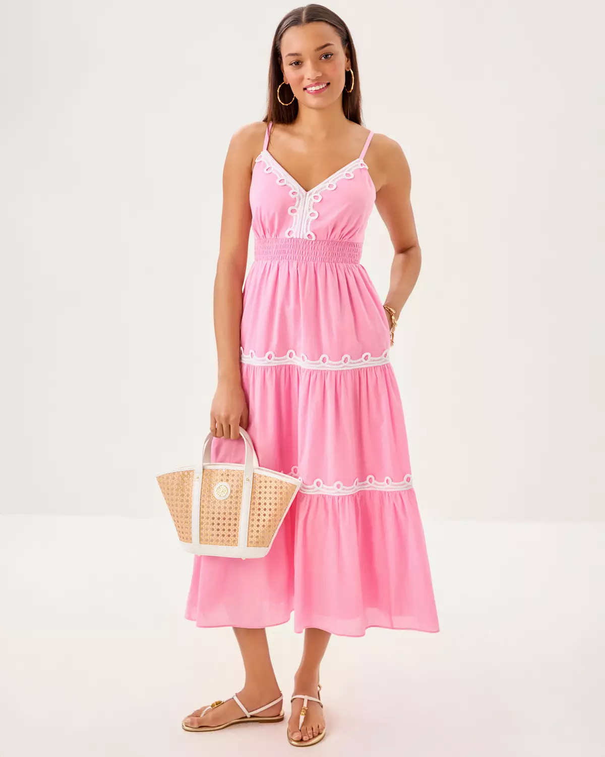 Zanna Cotton Midi Dress | Lilly Pulitzer