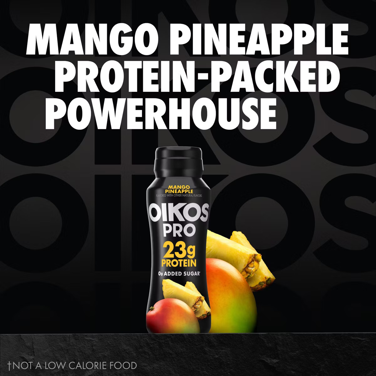 Oikos Pro Fat Free Mango Pineapple Cultured Dairy Drink - 23g Protein 7 fl oz | Target