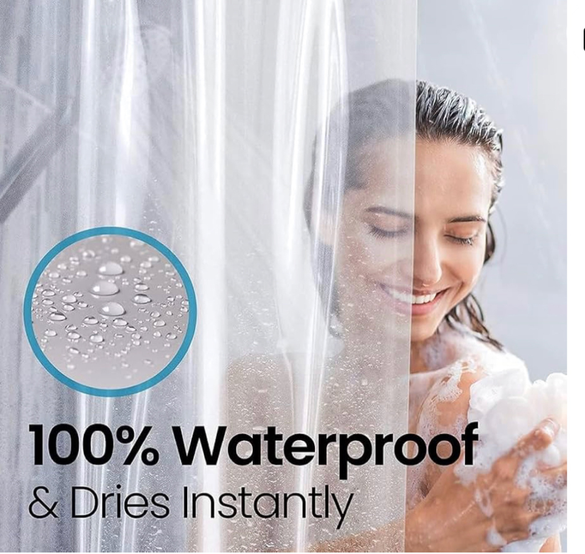 Bathroom refresh with this 100% waterproof shower liner. It comes in different colors including clear and different sizes to fit every shower.

#LTKhome #LTKU #LTKfindsunder50
