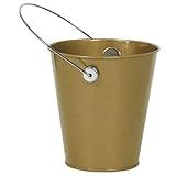 Amscan Metal Bucket w/handle | Gold | Party Accessory | 12 Ct, Model: 432589.19 | Amazon (US)