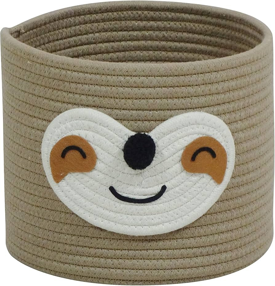 T&T Homewares Small Sloth Basket for Baby Diaper Organizer, Baby Laundry Baskets, Nursery Storage... | Amazon (US)