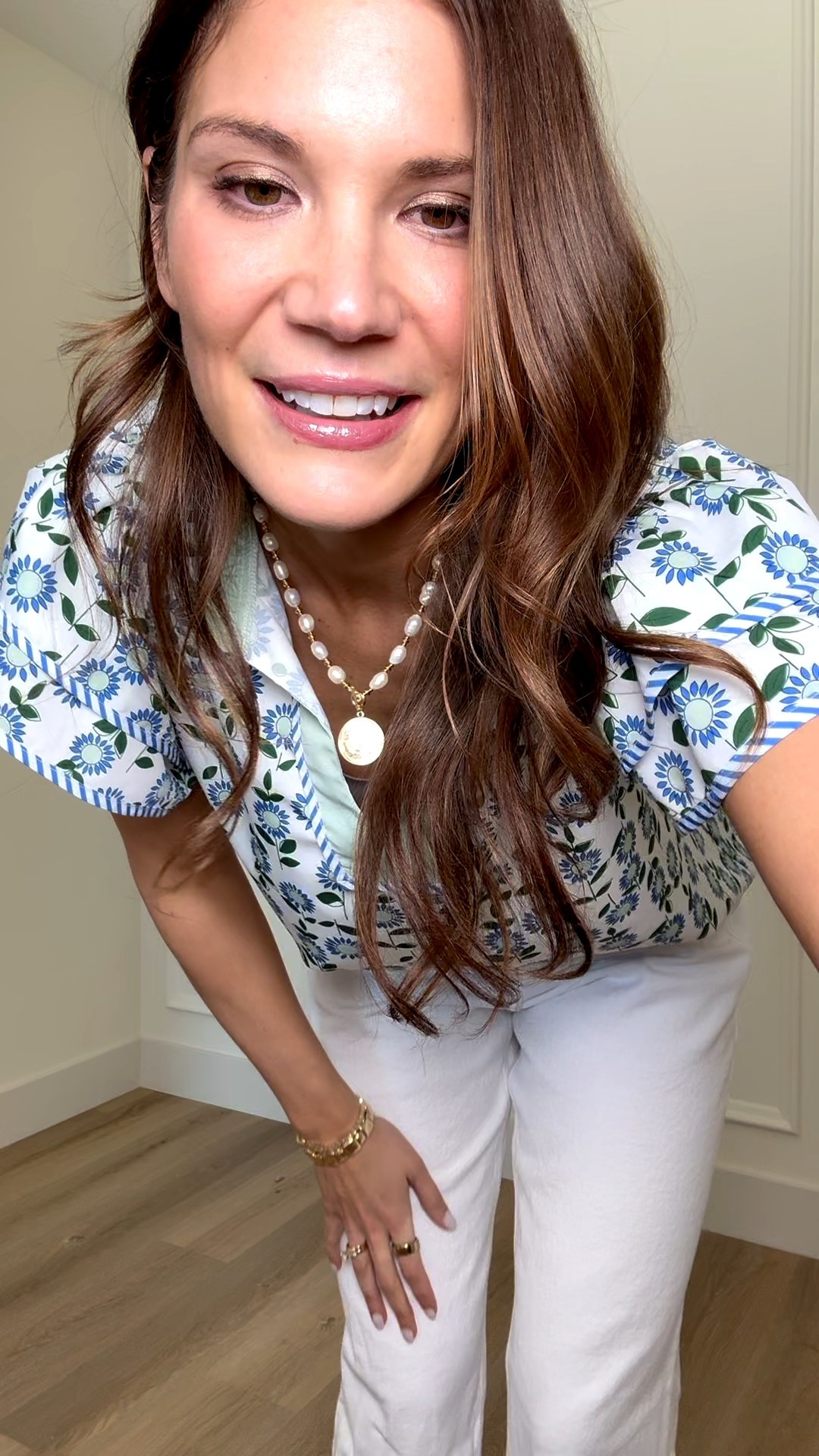 This printed blouse paired with white jeans is such an easy spring outfit. The blue print adds the perfect pop of color while still feeling polished, making it perfect for the office, brunch, or casual daytime plans.

spring office outfit, work outfit ideas, printed blouse outfit, blue blouse outfit, white jeans outfit, business casual style, casual office outfit, chic everyday outfit, polished spring style, work to weekend outfit, Stang and co

#LTKTall #LTKWorkwear #LTKootd