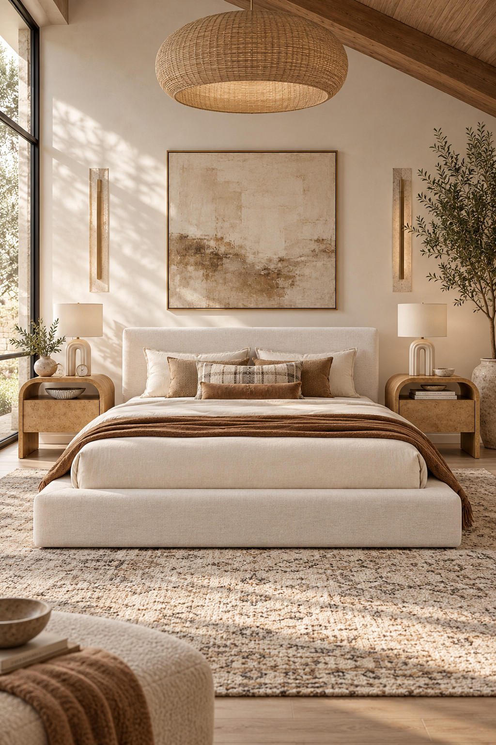Okayyy this bedroom feels like a boutique hotel but still super cozy and livable. The mix of rich wood, creamy bedding, textured throws, and minimal fall colors is so good together. These Castlery bedroom finds make it really easy to get that warm modern look without filling the room with too much stuff. #CastleryFinds #BedroomGoals #ModernBedroom #CozyHome #FallBedroom #BedroomDesign #NeutralHome #LuxuryInteriors #HomeInspiration #BedroomIdeas 

 #LTKSeasonal #LTKHome #LTKSaleAlert