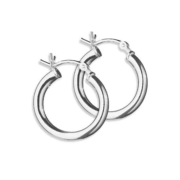 Pori Jewelers Sterling Silver Hoop earrings - Sterling Silver | Bed Bath & Beyond
