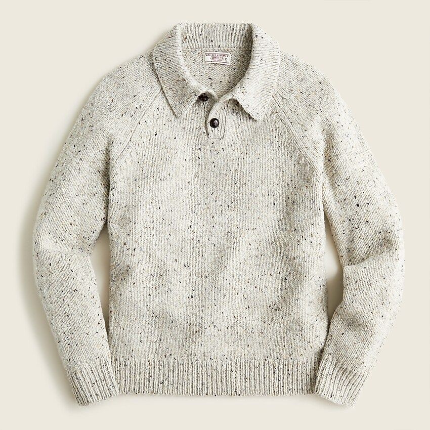 Wallace & Barnes merino wool Donegal collared sweater | J.Crew US