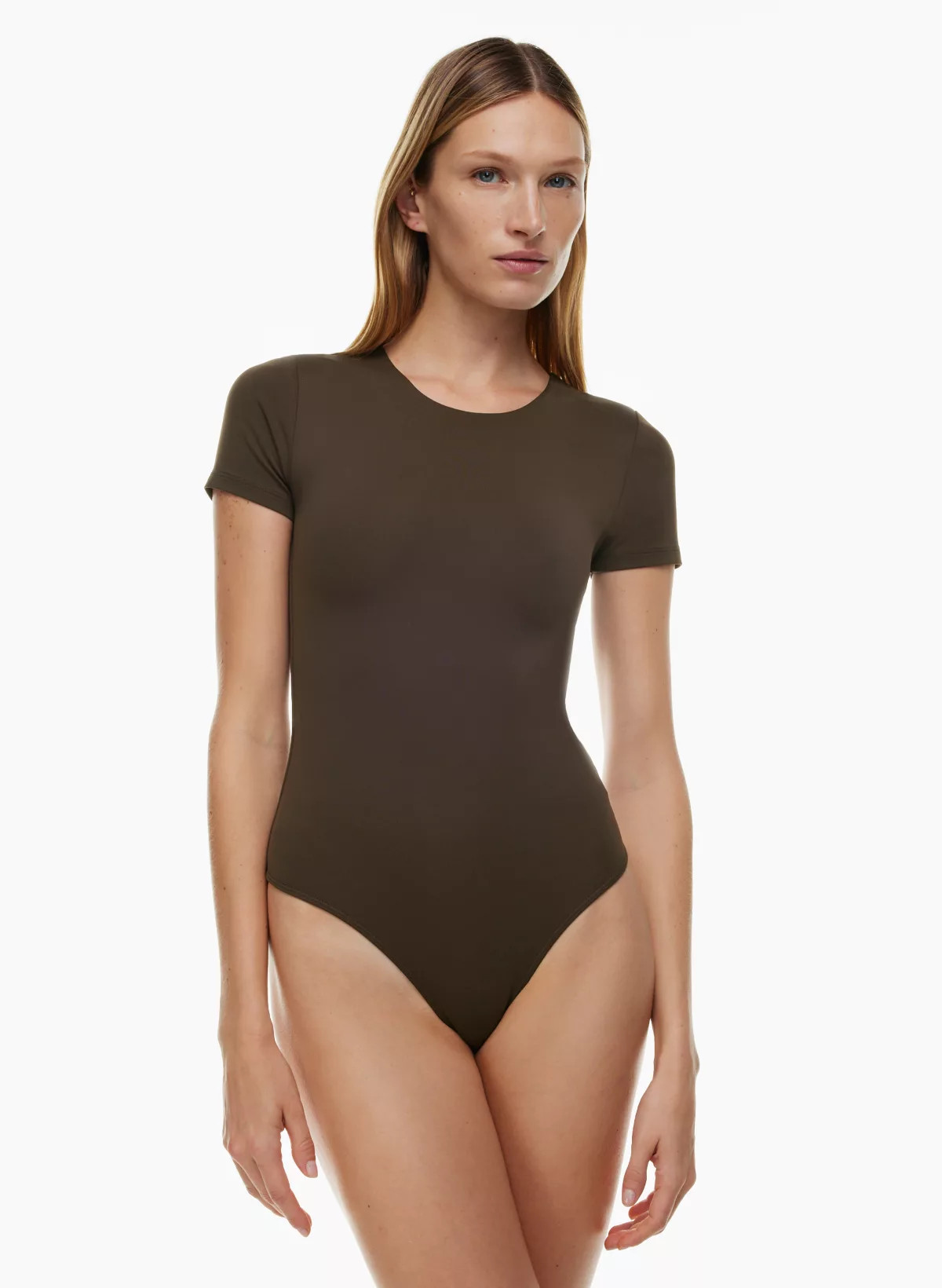 CONTOUR CREW SHORTSLEEVE BODYSUIT | Aritzia