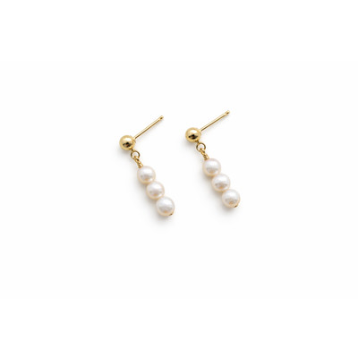 Sheena Marshall Jewelry Pearl Trio Earrings in 14K Gold Fill at Nordstrom | Nordstrom