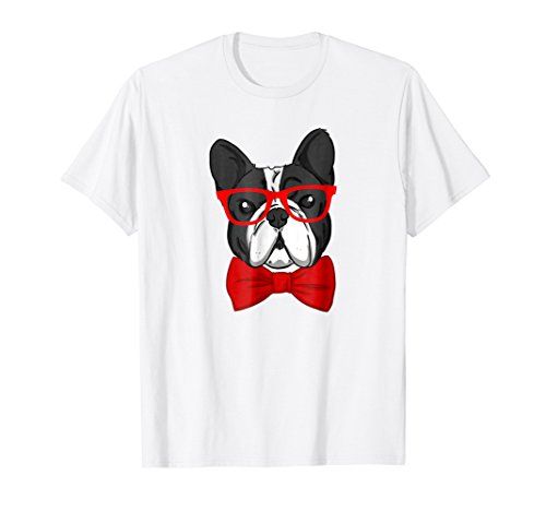 Hipster Dog Wearing Glasses French Bulldog Shirt | Amazon (US)