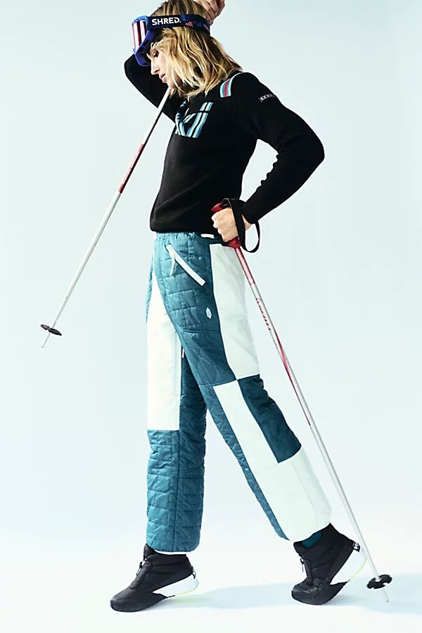 Landscape View Ski Pants by FP Movement at Free People, Green Combo, L | Free People (Global - UK&FR Excluded)