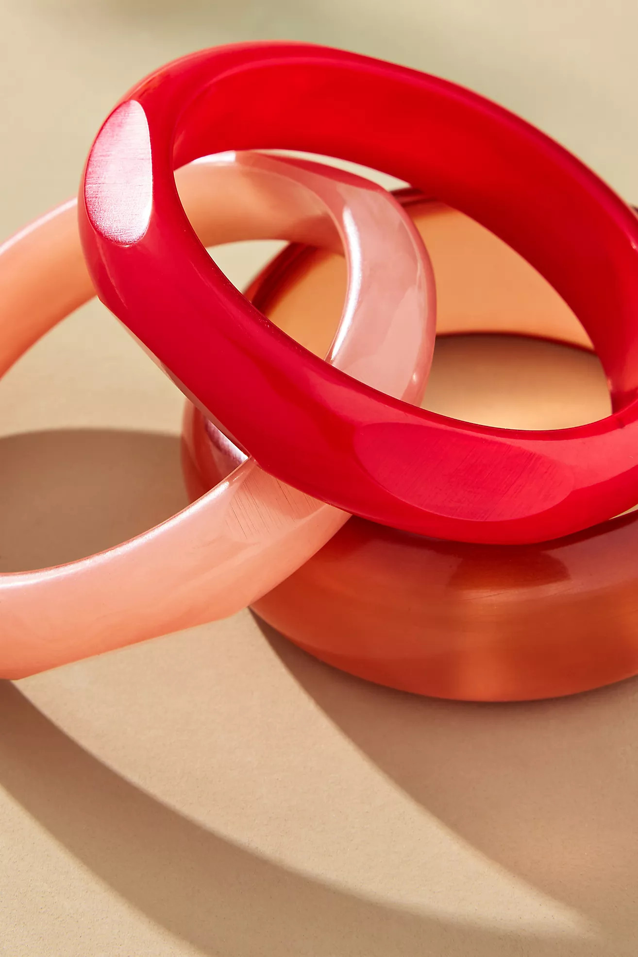 Round Bangle Bracelets, Set of 3 | Anthropologie (US)