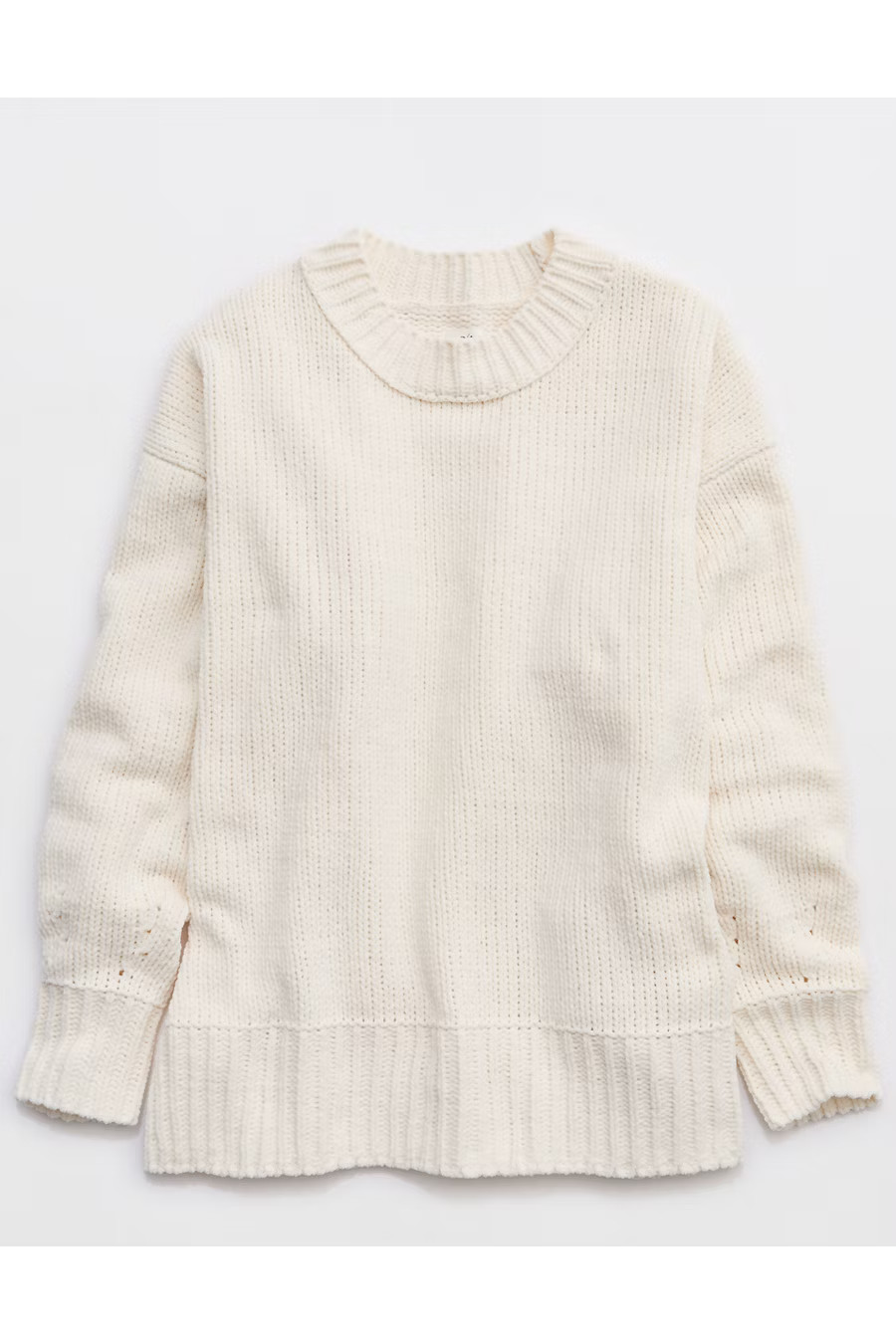 Aerie Like Candy Crew Sweater Women's Natural XXS | American Eagle Outfitters (US & CA)