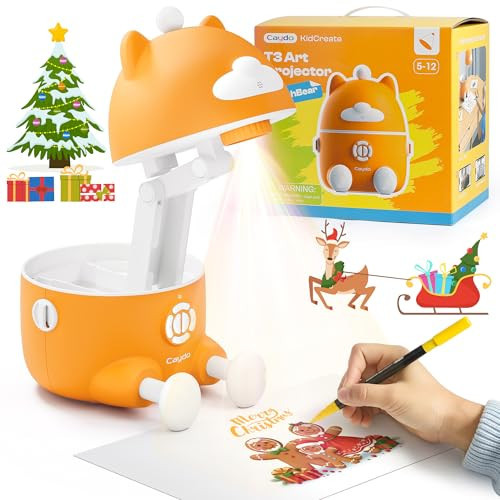 Caydo T3 Smart Drawing Projector with AI Magic, Step-by-Step Learn to Draw Projector for Kids, Educational Arts & Crafts Toy, Ideal Christmas Birthday Gift for Boys & Girls Ages 5+ | Amazon (US)