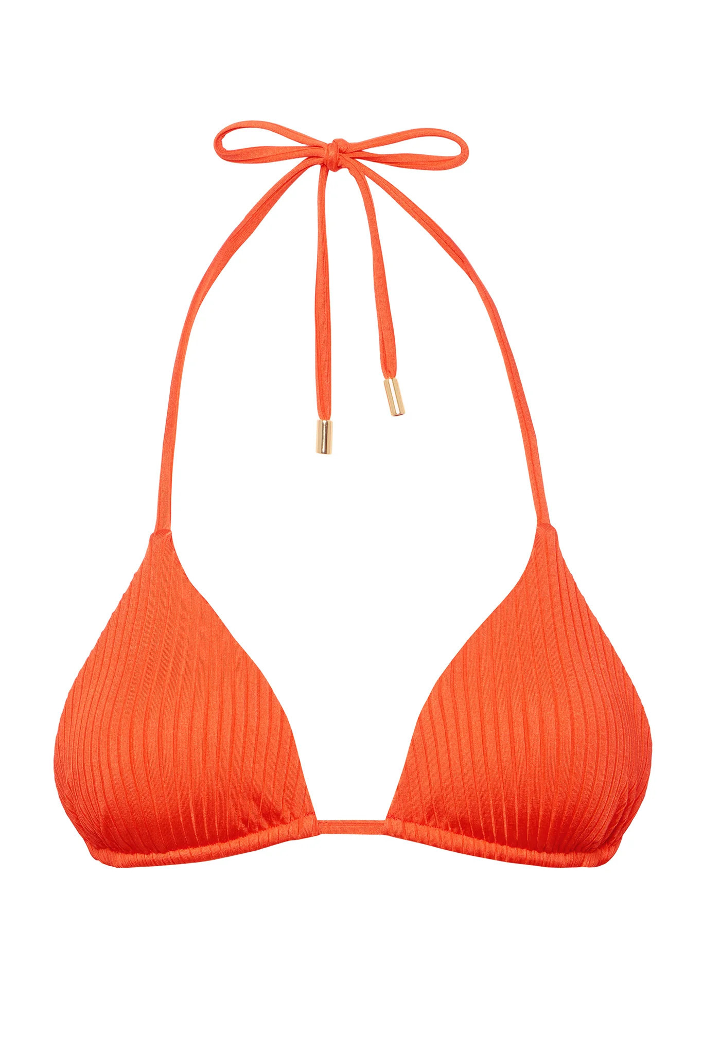 Palma Top - Papaya Wide Rib | Monday Swimwear