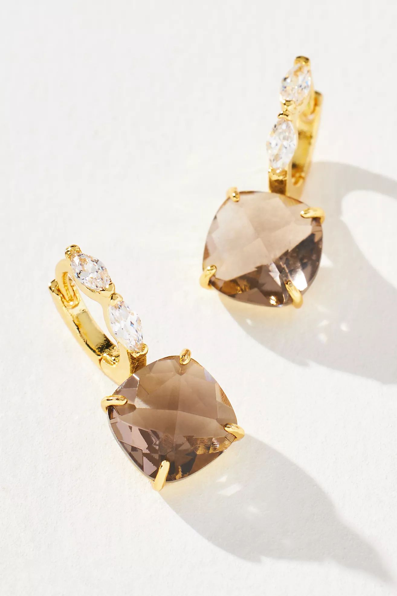 Crystal Hoop Stone Pendant Earrings | Anthropologie (US)