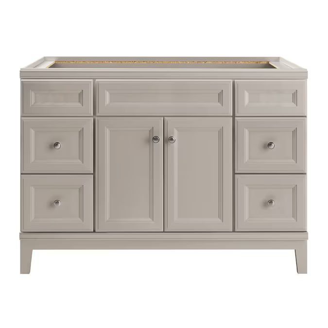 Diamond FreshFit Calhoun 48-in Cloud Gray Bathroom Vanity Cabinet Lowes.com | Lowe's