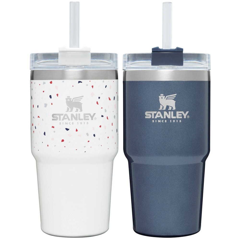 Stanley Adventure 20oz Stainless Steel 2pk Quencher Tumblers - Terrazzo Pearlescent/Midnight Pearles | Target