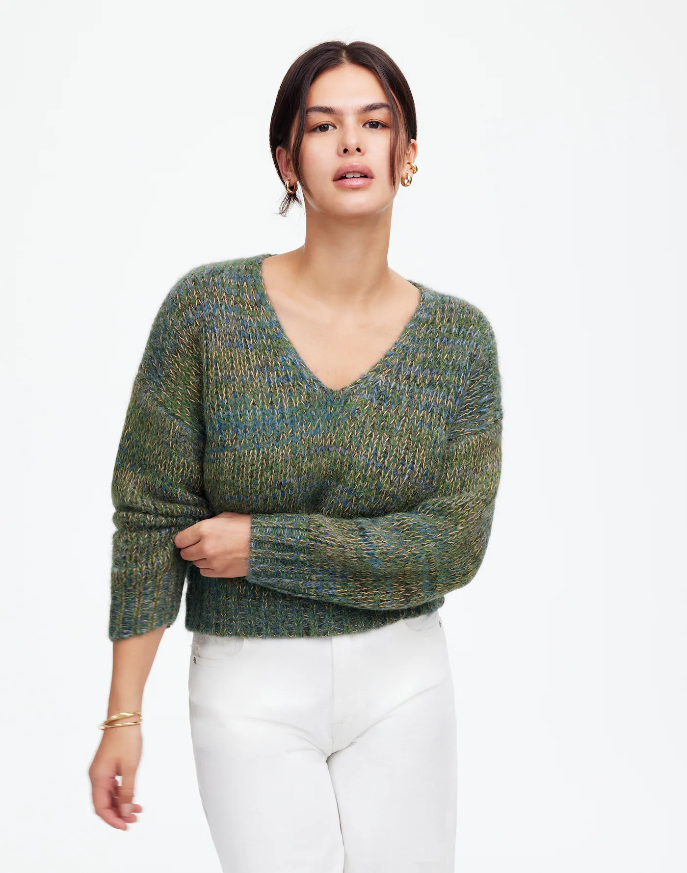 Marled V-Neck Sweater | Madewell | Madewell