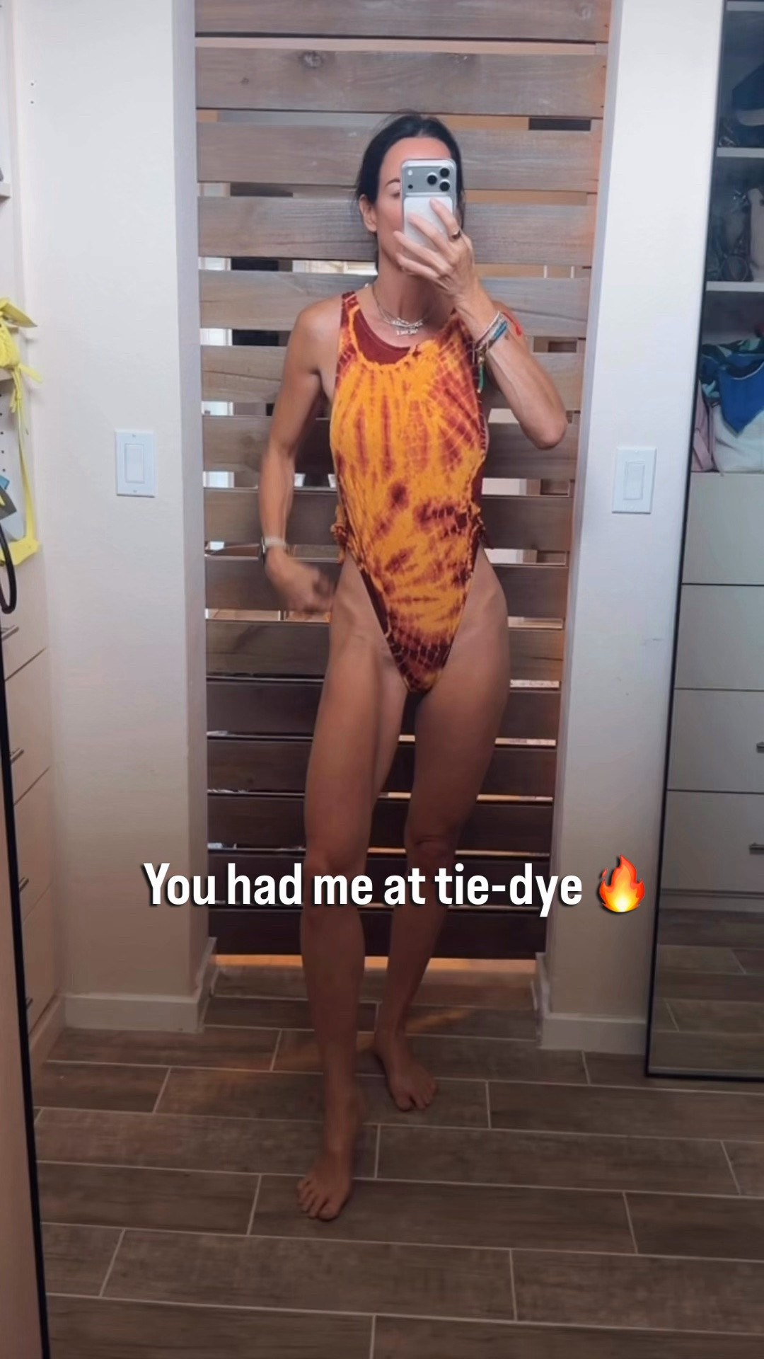 You had me at tie-dye 🔥

Another one piece styled and honestly… she’s giving poolside main character energy. The high cut, the open sides, the COLORS. Cute with sandals, denim shorts, or straight from beach to cocktails.

Wearing XS

#SwimStyle #BeachStyle #VacationStyle #ResortWear #NicoleColeeStyle

#LTKootd #LTKdayinmylife #LTKgrwm