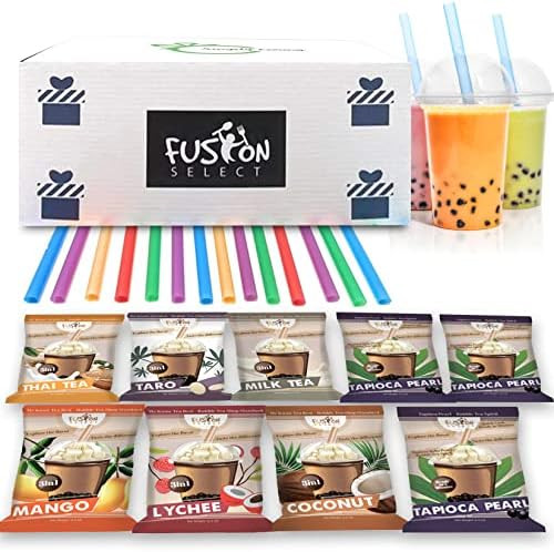 The Ultimate DIY Bubble Tea Kit 6 Flavors of Boba Bubble Tea Drink, 36 Drinks, Taro, Lychee, Coco... | Amazon (US)