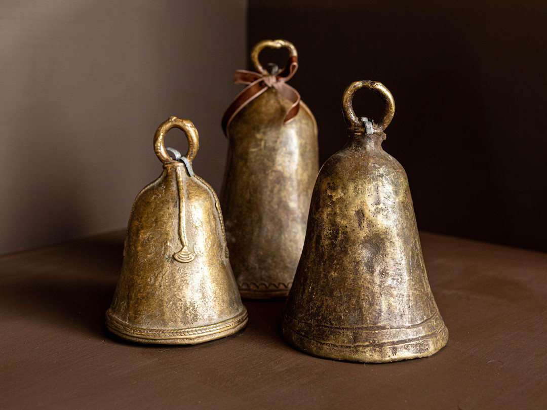 Antique Brass African Cow Bells Vintage - Etsy | Etsy (US)
