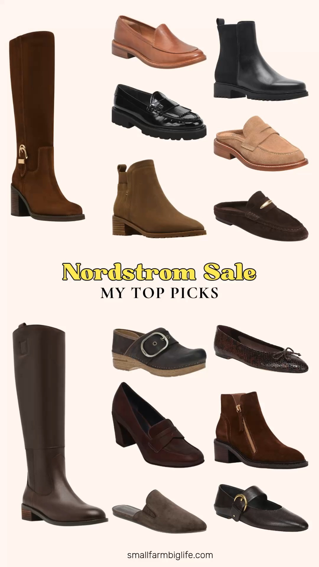 The Nordstrom Sale is my favorite time to shop for fall shoes, especially suede, and this round of picks is all about building out my September and October rotation. So many great waterproof options in this batch too, which makes them perfect for early fall weather.
For boots and booties, I am loving the black Chelsea Cammie Waterproof Bootie, the chocolate brown Carolena Waterproof Knee High Boot, the brown suede Nicky Waterproof Knee High Boot, the brown Shyne Waterproof Bootie, and the brown Lilani Waterproof Block Heel Bootie. My loafer and mule picks include the tan suede Monique Penny Loafer Mule, the chocolate brown suede Rixy Metal Crescent Mule, the black patent leather Simone Kiltie Loafer, the cognac Napoli II Water Resistant Loafer, the brown suede Liza Pointed Toe Mule, and the chocolate brown Dansko Pearson Buckle Strap Clog.
For flats and heels, the chocolate brown snake skin Rosalee Ballet Flat, the chocolate brown Reeva Mary Jane Flat, and the dark chocolate block heel Nevaeh Loafer Pump round out the picks.
Shop all of my Nordstrom Sale shoe picks linked in this post before these fall styles sell out! 

 #LTKootd #LTKOver40 #LTKSaleAlert