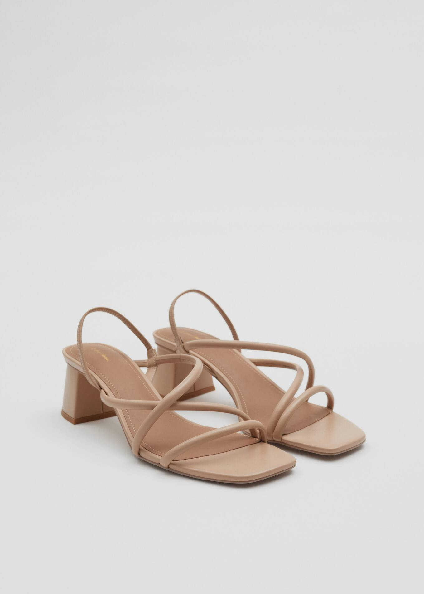 Riemchensandalen mit Blockabsatz - Beige - & Other Stories AT | & Other Stories EU