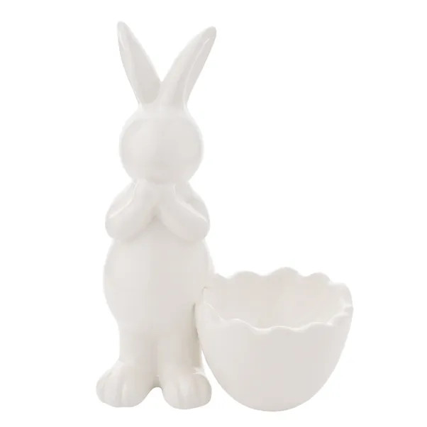 Eggs-traordinary Gift Co. White Porcelain Standing Bunny Ornament | Dunelm (migrated)