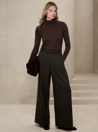 Soft Luxe Turtleneck Shirt | Banana Republic Factory