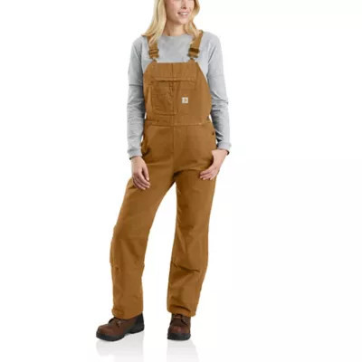Carhartt Women's Quilted Lined Washed Duck Insulated Bib Overalls | Tractor Supply