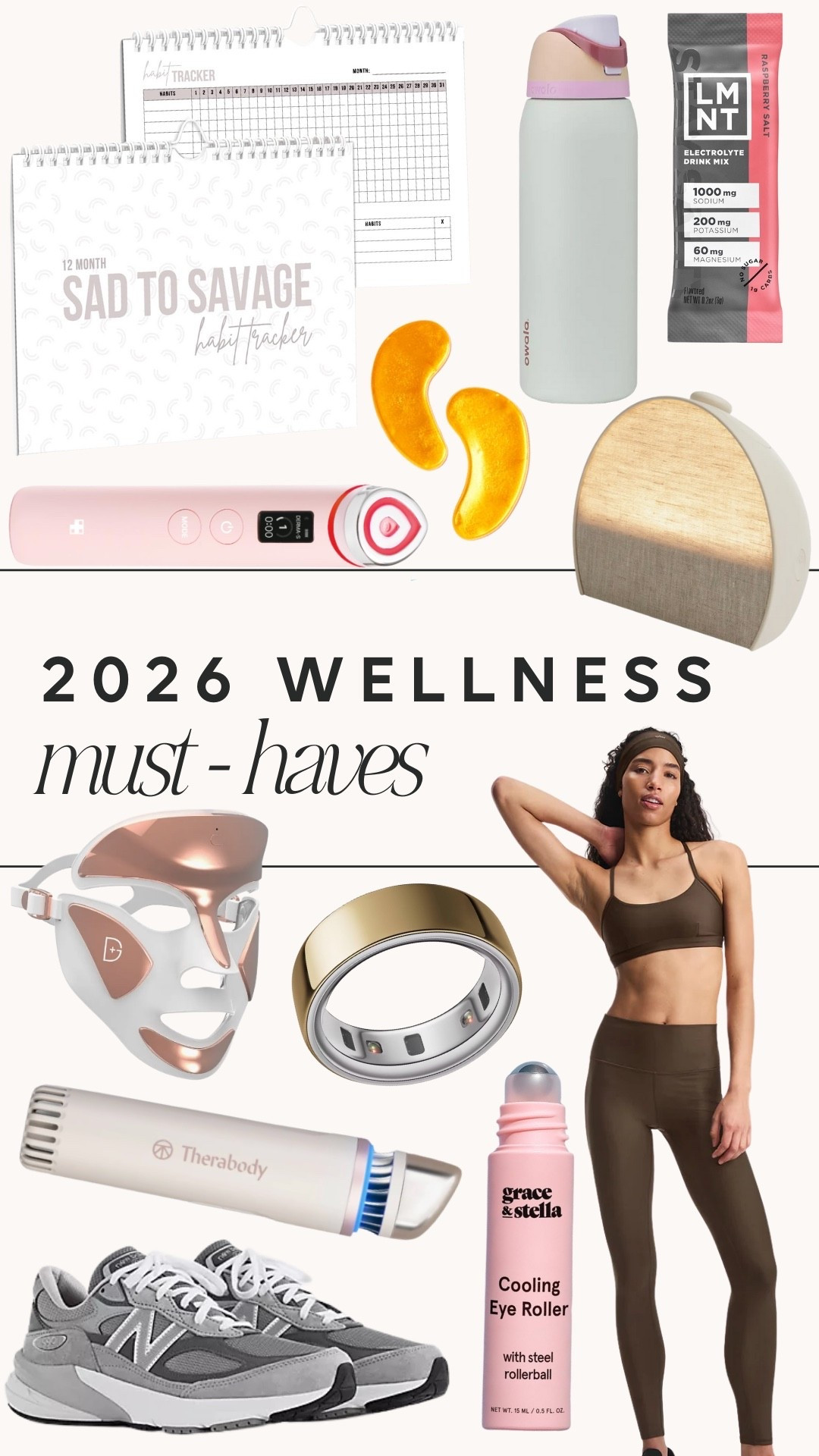 Mini roundup of my 2026 wellness must-haves! Everything from my favorite sneakers to my go-to electrolytes! 

#LTKfitnessgoals #LTKActive #LTKselfcare