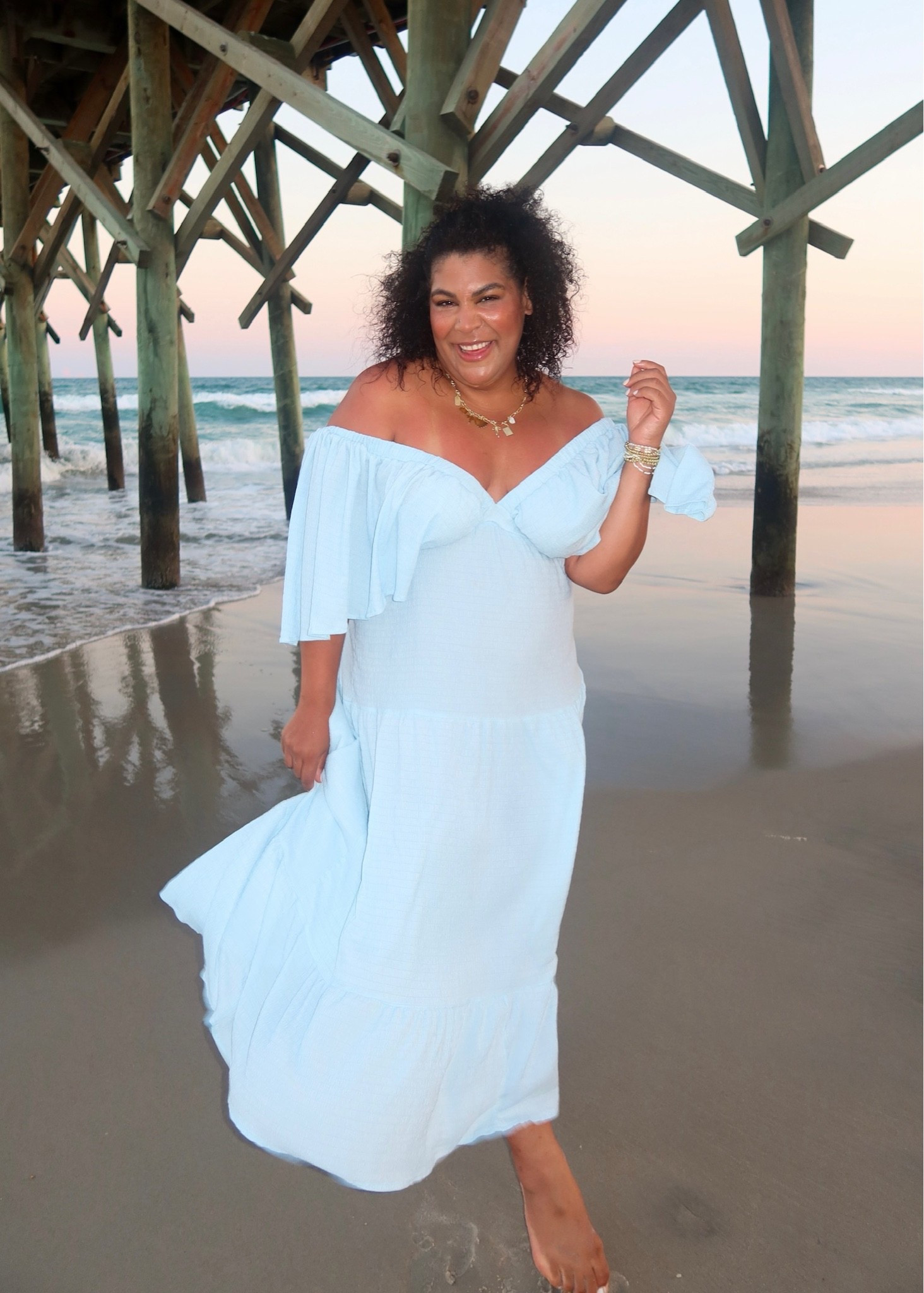 The prettiest beach vacation dress 🌊🤍 This flowy off the shoulder maxi is such a dreamy look for sunset dinners, beach photos, resort nights or your next tropical getaway. The ruffle sleeves + romantic silhouette are SO flattering! ✨

beach vacation outfit, vacation dress, beach maxi dress, off shoulder dress, resort wear, tropical vacation outfit, summer maxi dress, curvy fashion, midsize style, vacation outfit inspo, beach photo outfit, date night dress, summer fashion

#LTKootd #LTKSeasonal #LTKMidsize