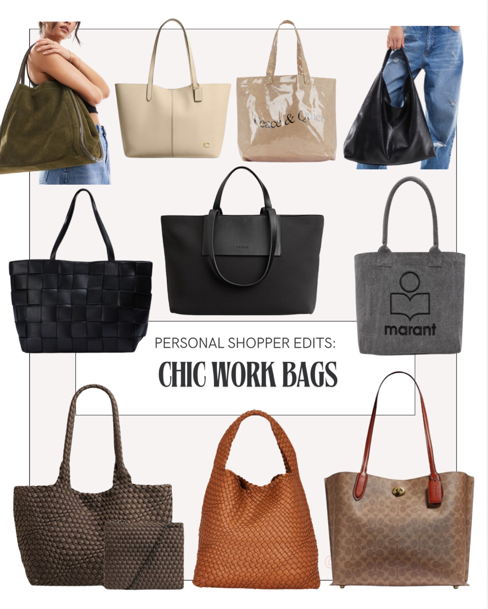 In today’s Personal Shopper round up, I have curated a collection of chic and practical corporate girlie tote bags you could use for work, laptop bags or even just an everything bag! 

#LTKaustralia #LTKworkwear #LTKstyletip