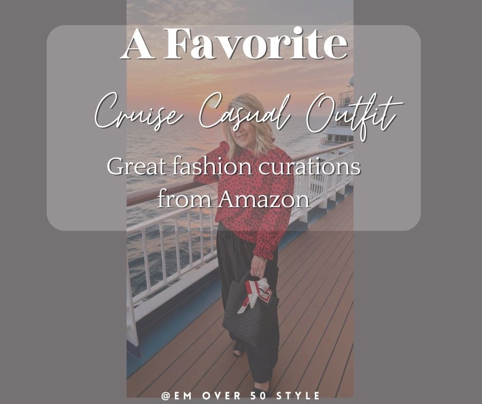 A Favorite Cruise Casual Dinner Outfit — All from Amazon!

If you've been wondering what to pack for your next cruise, I've got you covered! This relaxed-glam look featuring a red leopard-print blouse, wide-leg black pants, and a chic mesh tote is one of my absolute favorites — and every piece was curated right from Amazon.

It's the perfect cruise casual dinner outfit: smart enough for the dining room, comfortable enough for a stroll on deck, and stylish at every age!

Drop a 🚢 below if you're planning a cruise this year! I'd love to help you build your cruise wardrobe.

#CruiseOutfits #AmazonFashionFinds #Over50Style

Sponsored

#LTKTravel #LTKSaleAlert #LTKootd
